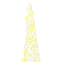 HKM-987091 Modern Acrylic Christmas Tree with 90 Warm White LEDs, USB Powered, 80 cm Tall