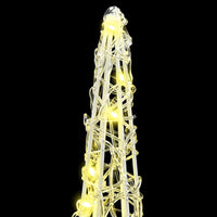 HKM-987091 Modern Acrylic Christmas Tree with 90 Warm White LEDs, USB Powered, 80 cm Tall