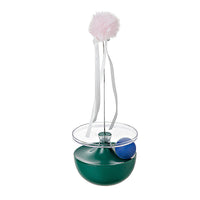 HKM-987091 Self-Congratulating Cat Toy Tumbler - Interactive Plaything for Cats in White, Green, Pink