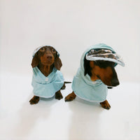 HKM-987091 Waterproof Hooded Rain Poncho for Dogs, Casual Pet Raincoat in Sky Blue, Multiple Sizes Available