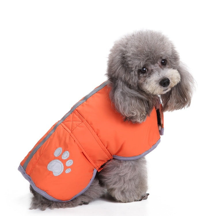 HKM-987155 Reflective Winter Dog Cotton Clothing in Various Colors and Sizes