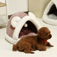 HKM-987283 Cozy Self-Warming Pet Tent Bed for Cats and Small Dogs - Available in Two Sizes