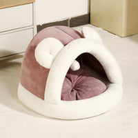 HKM-987283 Cozy Self-Warming Pet Tent Bed for Cats and Small Dogs - Available in Two Sizes