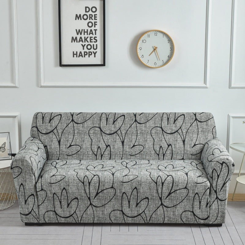 HKM-987347 Geometric Patterned Elastic Sofa Covers in Various Colors and Sizes