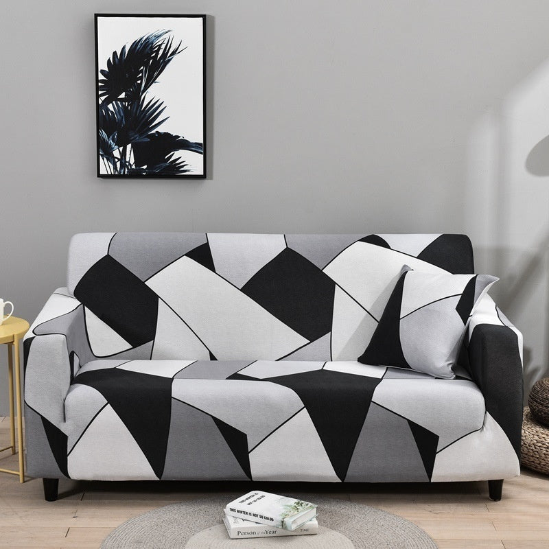 HKM-987347 Geometric Patterned Elastic Sofa Covers in Various Colors and Sizes