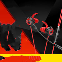 HKM-987347 In-ear Gaming Headset with Microphone and 3.5mm Cable – Comfortable Earplug Style with High Sensitivity and Clear Sound