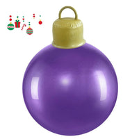 HKM-987411 60cm PVC Inflatable Christmas Ball Ornament for Holiday Decor and Party Decoration