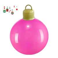 HKM-987411 60cm PVC Inflatable Christmas Ball Ornament for Holiday Decor and Party Decoration