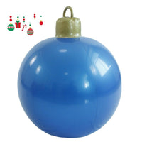 HKM-987411 60cm PVC Inflatable Christmas Ball Ornament for Holiday Decor and Party Decoration