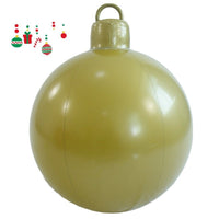HKM-987411 60cm PVC Inflatable Christmas Ball Ornament for Holiday Decor and Party Decoration