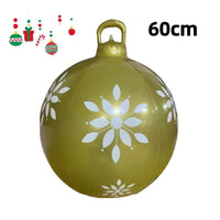 HKM-987411 60cm PVC Inflatable Christmas Ball Ornament for Holiday Decor and Party Decoration