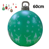 HKM-987411 60cm PVC Inflatable Christmas Ball Ornament for Holiday Decor and Party Decoration