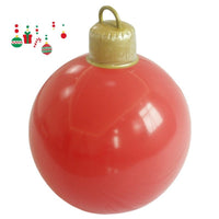 HKM-987411 60cm PVC Inflatable Christmas Ball Ornament for Holiday Decor and Party Decoration