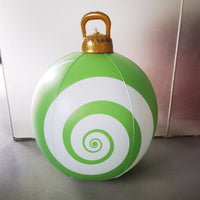HKM-987411 60cm PVC Inflatable Christmas Ball Ornament for Holiday Decor and Party Decoration