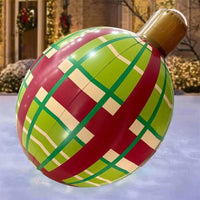 HKM-987411 60cm PVC Inflatable Christmas Ball Ornament for Holiday Decor and Party Decoration