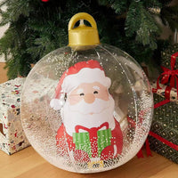 HKM-987411 60cm PVC Inflatable Christmas Ball Ornament for Holiday Decor and Party Decoration