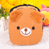 HKM-987475 Pet-Friendly Animal Pattern Leather Backpack in Green Frog, Brown Bear, Fruit Green, Sweet Orange, Red Strawberry - Sizes S & L