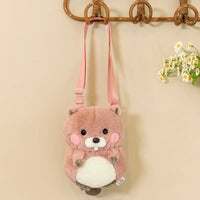 HKM-987539 Hamster Plush Backpack 2-in-1 Soft Stuffed Animal and Pouch for Kids Ages 2 to 14 Years