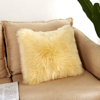 HKM-987667 Simple Modern 40x40cm Black Plush Pillowcase in Soft Chemical Fiber