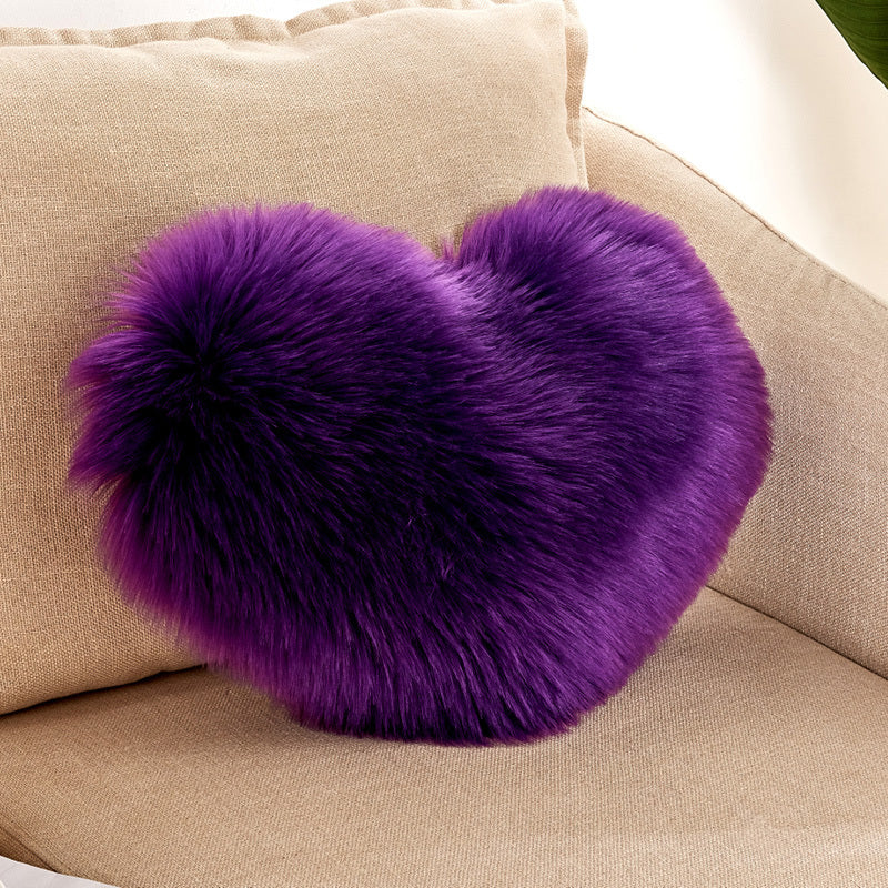 HKM-987667 Simple Modern 40x40cm Black Plush Pillowcase in Soft Chemical Fiber