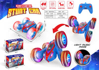 HKM-987859 Remote Control 2.4GHz Stunt Car with 360 Degree Rotation and Lights - Off-Road Drift Vehicle for Ages 5 and Up