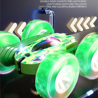 HKM-987859 Remote Control 2.4GHz Stunt Car with 360 Degree Rotation and Lights - Off-Road Drift Vehicle for Ages 5 and Up