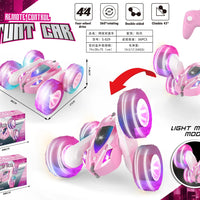 HKM-987859 Remote Control 2.4GHz Stunt Car with 360 Degree Rotation and Lights - Off-Road Drift Vehicle for Ages 5 and Up
