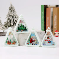 HKM-988051 Retro Electric Candle Lamp Christmas Decorations – White and Bronze Designs with UV Printing