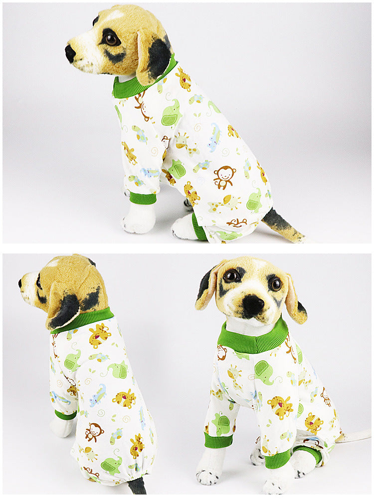 HKM-988115 Cute Cotton Dog Pajamas in Various Fun Designs for Four-Legged Friends