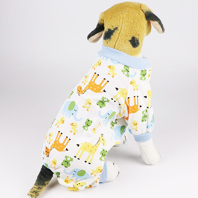 HKM-988115 Cute Cotton Dog Pajamas in Various Fun Designs for Four-Legged Friends