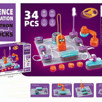 HKM-988115 Educational STEM Circuit Toy for Kids - DIY Electronic Module Kit