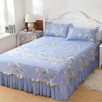 HKM-988243 Solid Color Simmons Protective Bedspread for Single Bed - 2.8 m Tie Dye Polyester Cover
