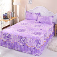 HKM-988243 Solid Color Simmons Protective Bedspread for Single Bed - 2.8 m Tie Dye Polyester Cover