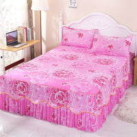 HKM-988243 Solid Color Simmons Protective Bedspread for Single Bed - 2.8 m Tie Dye Polyester Cover