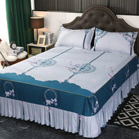 HKM-988243 Solid Color Simmons Protective Bedspread for Single Bed - 2.8 m Tie Dye Polyester Cover