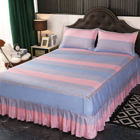 HKM-988243 Solid Color Simmons Protective Bedspread for Single Bed - 2.8 m Tie Dye Polyester Cover