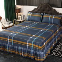 HKM-988243 Solid Color Simmons Protective Bedspread for Single Bed - 2.8 m Tie Dye Polyester Cover