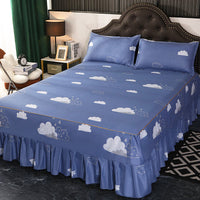 HKM-988243 Solid Color Simmons Protective Bedspread for Single Bed - 2.8 m Tie Dye Polyester Cover
