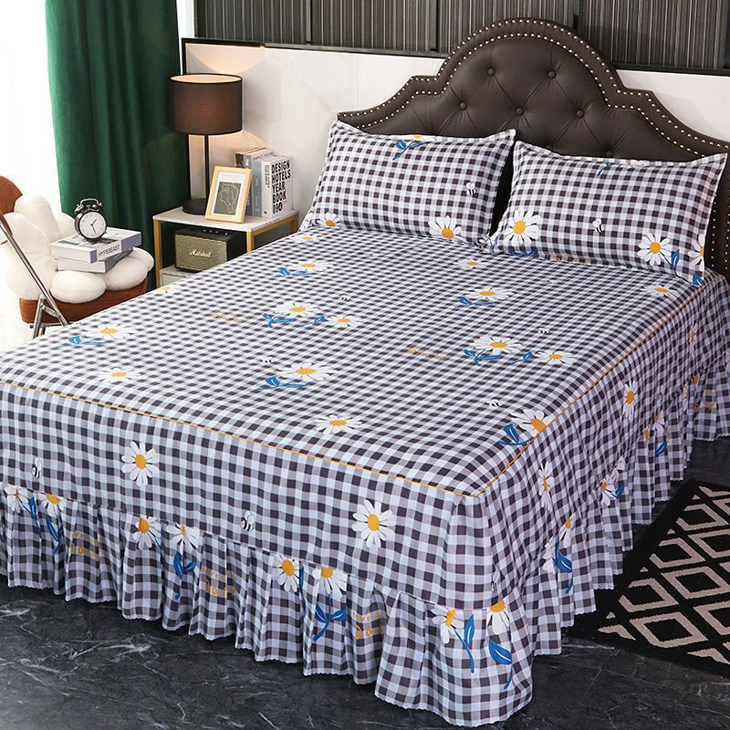 HKM-988243 Solid Color Simmons Protective Bedspread for Single Bed - 2.8 m Tie Dye Polyester Cover