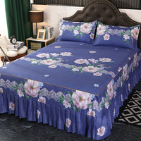 HKM-988243 Solid Color Simmons Protective Bedspread for Single Bed - 2.8 m Tie Dye Polyester Cover