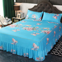 HKM-988243 Solid Color Simmons Protective Bedspread for Single Bed - 2.8 m Tie Dye Polyester Cover