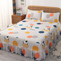 HKM-988243 Solid Color Simmons Protective Bedspread for Single Bed - 2.8 m Tie Dye Polyester Cover