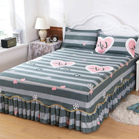 HKM-988243 Solid Color Simmons Protective Bedspread for Single Bed - 2.8 m Tie Dye Polyester Cover
