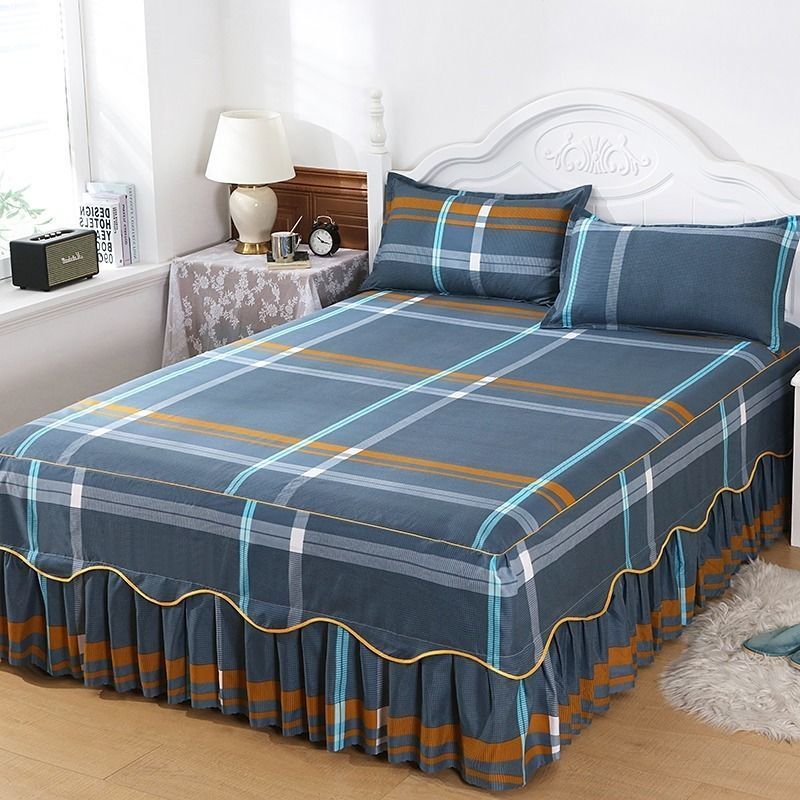 HKM-988243 Solid Color Simmons Protective Bedspread for Single Bed - 2.8 m Tie Dye Polyester Cover