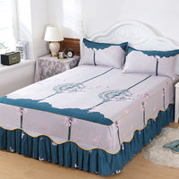 HKM-988243 Solid Color Simmons Protective Bedspread for Single Bed - 2.8 m Tie Dye Polyester Cover
