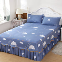 HKM-988243 Solid Color Simmons Protective Bedspread for Single Bed - 2.8 m Tie Dye Polyester Cover