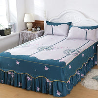 HKM-988243 Solid Color Simmons Protective Bedspread for Single Bed - 2.8 m Tie Dye Polyester Cover