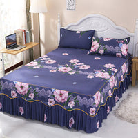 HKM-988243 Solid Color Simmons Protective Bedspread for Single Bed - 2.8 m Tie Dye Polyester Cover