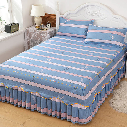 KTX-988243 Solid Color Simmons Protective Bedspread for Single Bed - 2.8 m Tie Dye Polyester Cover