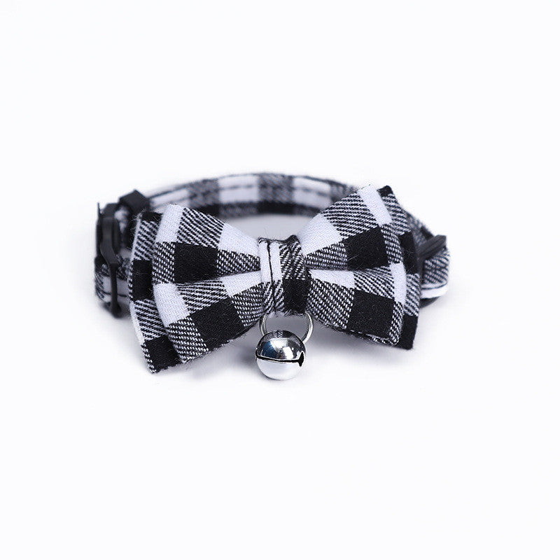HKM-988307 Cute Bowknot Bell Pet Collar for Cats and Small Dogs in Various Colors